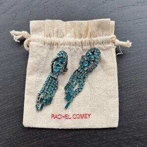 Rachel Comey Turquoise Crystal Drop Earrings